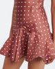 Rodarte Rodarte Floral-appliqué polka-dot satin minidress - 4