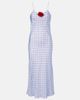 Rodarte Rodarte Floral-appliqué printed silk slip dress - 1