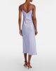 Rodarte Rodarte Floral-appliqué printed silk slip dress - 3