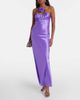Rodarte Rodarte Floral-appliquÃ© silk charmeuse gown - 2