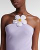 Rodarte Rodarte Floral-appliquÃ© silk crÃªpe maxi dress - 3