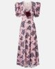 Rodarte Rodarte Floral-appliqué silk gown - 1