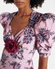 Rodarte Rodarte Floral-appliqué silk gown - 4