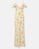 Rodarte Rodarte Floral ruffled silk moirÃ© slip dress - 1