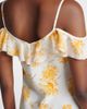 Rodarte Rodarte Floral ruffled silk moirÃ© slip dress - 4