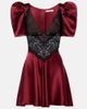 Rodarte Rodarte Lace-trimmed silk cocktail dress - 1