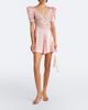 Rodarte Rodarte Lace-trimmed silk satin minidress - 2