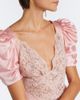Rodarte Rodarte Lace-trimmed silk satin minidress - 3