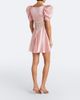 Rodarte Rodarte Lace-trimmed silk satin minidress - 5