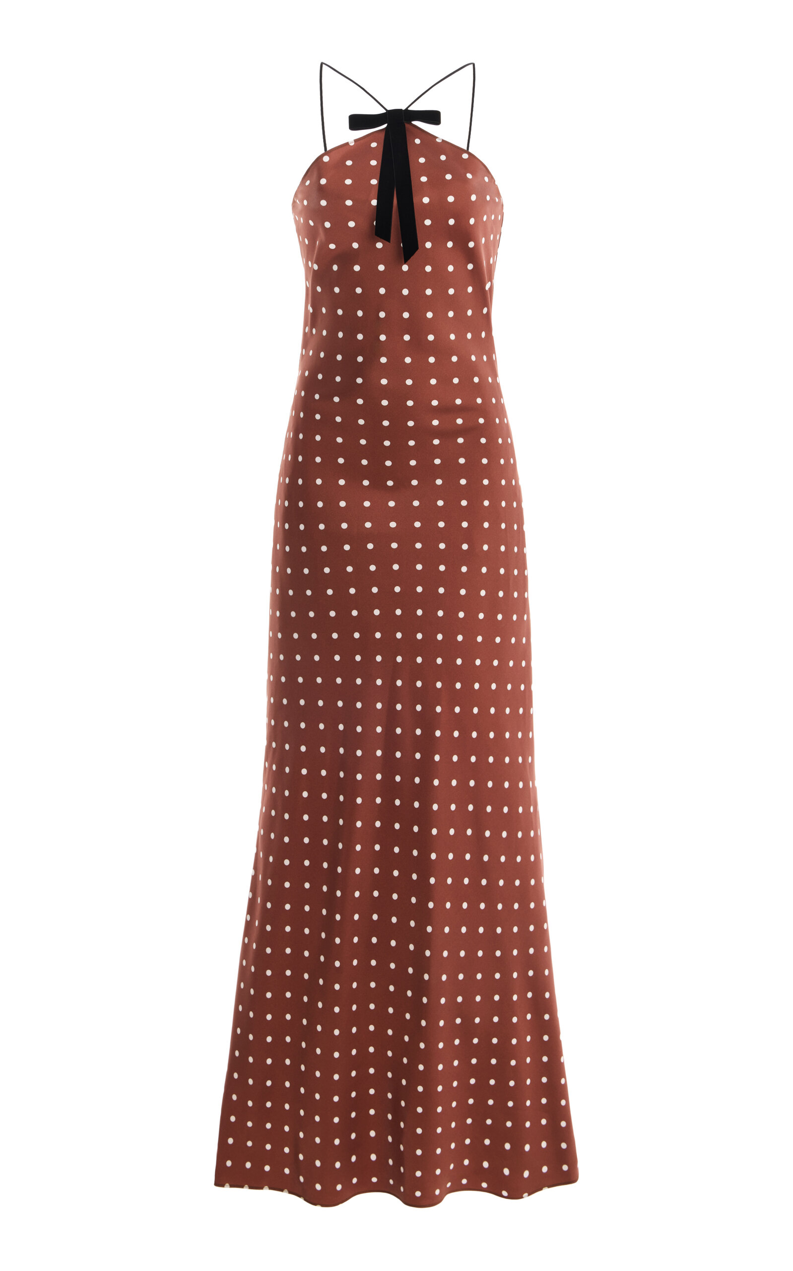 Rodarte Rodarte PolkaDot SilkTwill Midi Dress