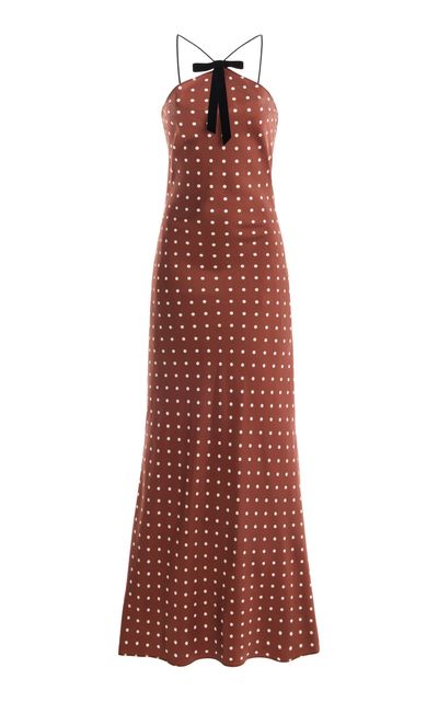 Rodarte Rodarte PolkaDot SilkTwill Midi Dress