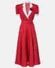 Rodarte Rodarte Printed silk twill midi dress - 1