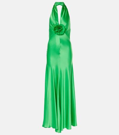 Rodarte Rodarte Rose halterneck silk gown