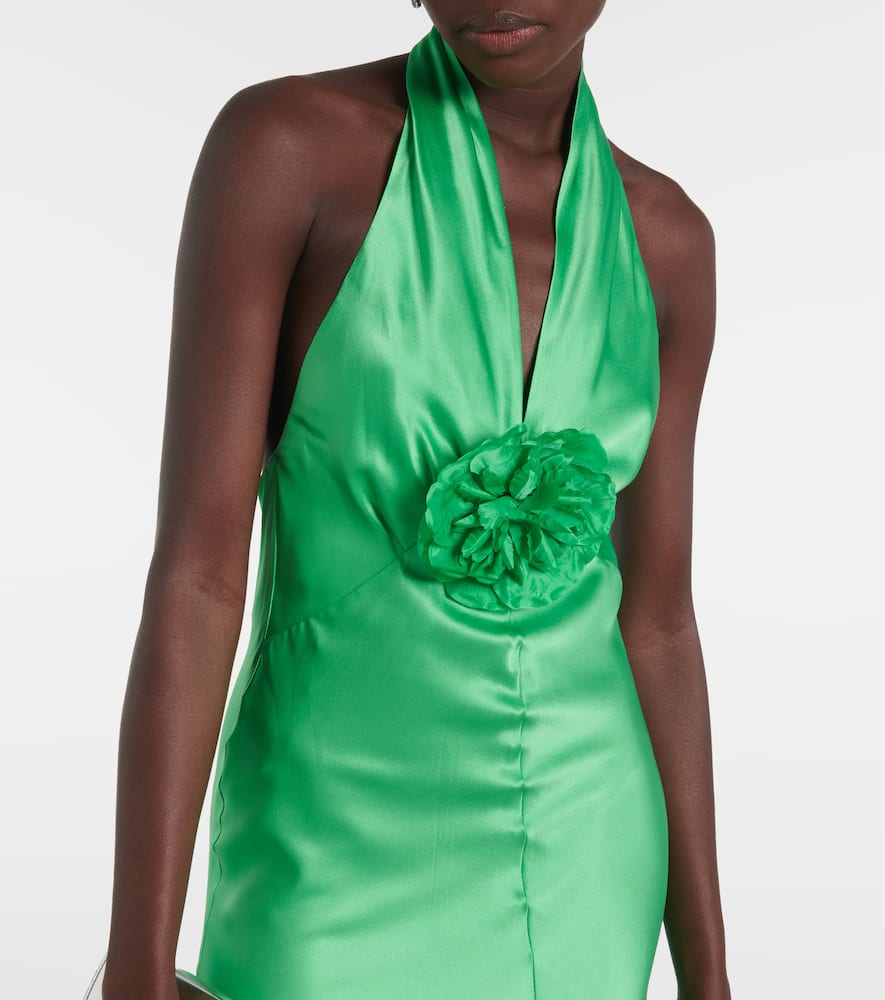 Rodarte - Rose halterneck silk gown