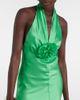 Rodarte Rodarte Rose halterneck silk gown - 4
