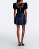 Rodarte Rodarte Ruched silk satin and velvet minidress - 6
