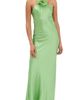 Rodarte Rodarte Silk Bias Halter Dress Green - 1