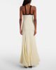 Rodarte Rodarte Velvet-trimmed silk crÃªpe maxi dress - 3
