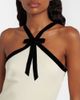 Rodarte Rodarte Velvet-trimmed silk crÃªpe maxi dress - 4