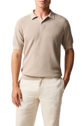 Rodd & Gunn Rodd & Gunn Amberley Diamond Jacquard Cotton Polo Sweater