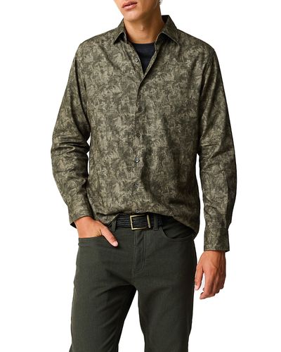 Rodd & Gunn Rodd & Gunn Campbell Valley Palm Print Long Sleeve Shirt