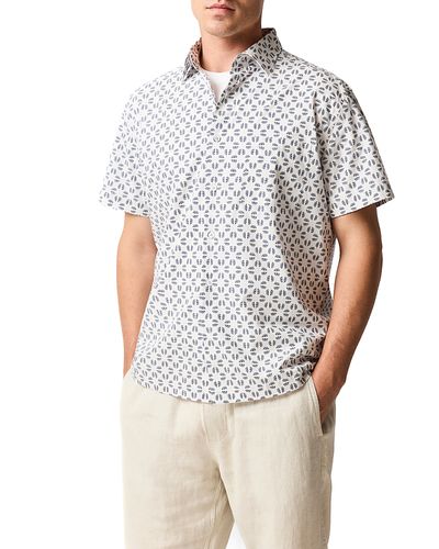Rodd & Gunn Rodd & Gunn Crown Hill Printed Short Sleeve Shirt