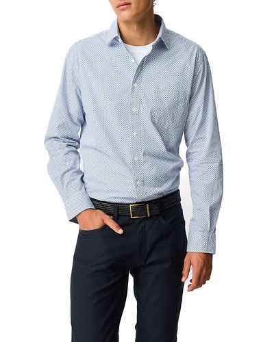 Rodd & Gunn Rodd & Gunn Edbrooke Hill Geo Print Long Sleeve Shirt