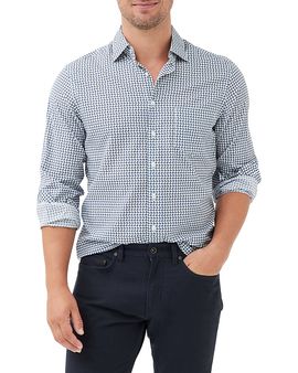 Rodd & Gunn Rodd & Gunn Marshland Cotton Poplin Geo Print Shirt