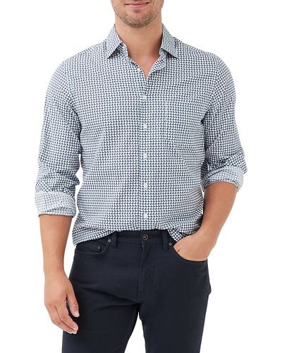 Rodd & Gunn Rodd & Gunn Marshland Cotton Poplin Geo Print Shirt