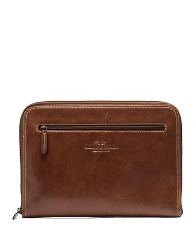 Rodd & Gunn Rodd & Gunn Picton Leather File Large Zipper Clutch