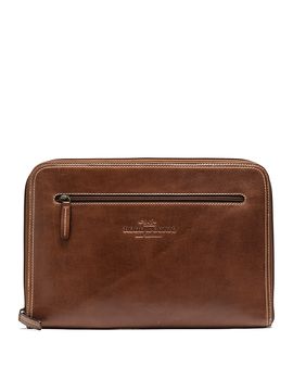 Rodd & Gunn Rodd & Gunn Picton Leather File Medium Zipper Clutch