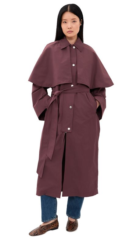 Rodebjer Rodebjer Malin Long Coat Rusty Brown