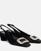 Roger Vivier Roger Vivier Belle Vivier 45 satin slingback pumps - 1