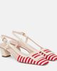 Roger Vivier Roger Vivier Belle Vivier 45 striped slingback pumps - 1