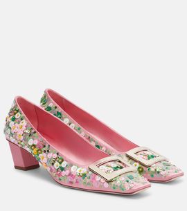 Roger Vivier Roger Vivier Belle Vivier beaded satin pumps