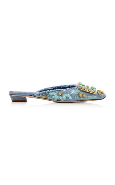 Roger Vivier Roger Vivier Belle Vivier Embroidery Mules