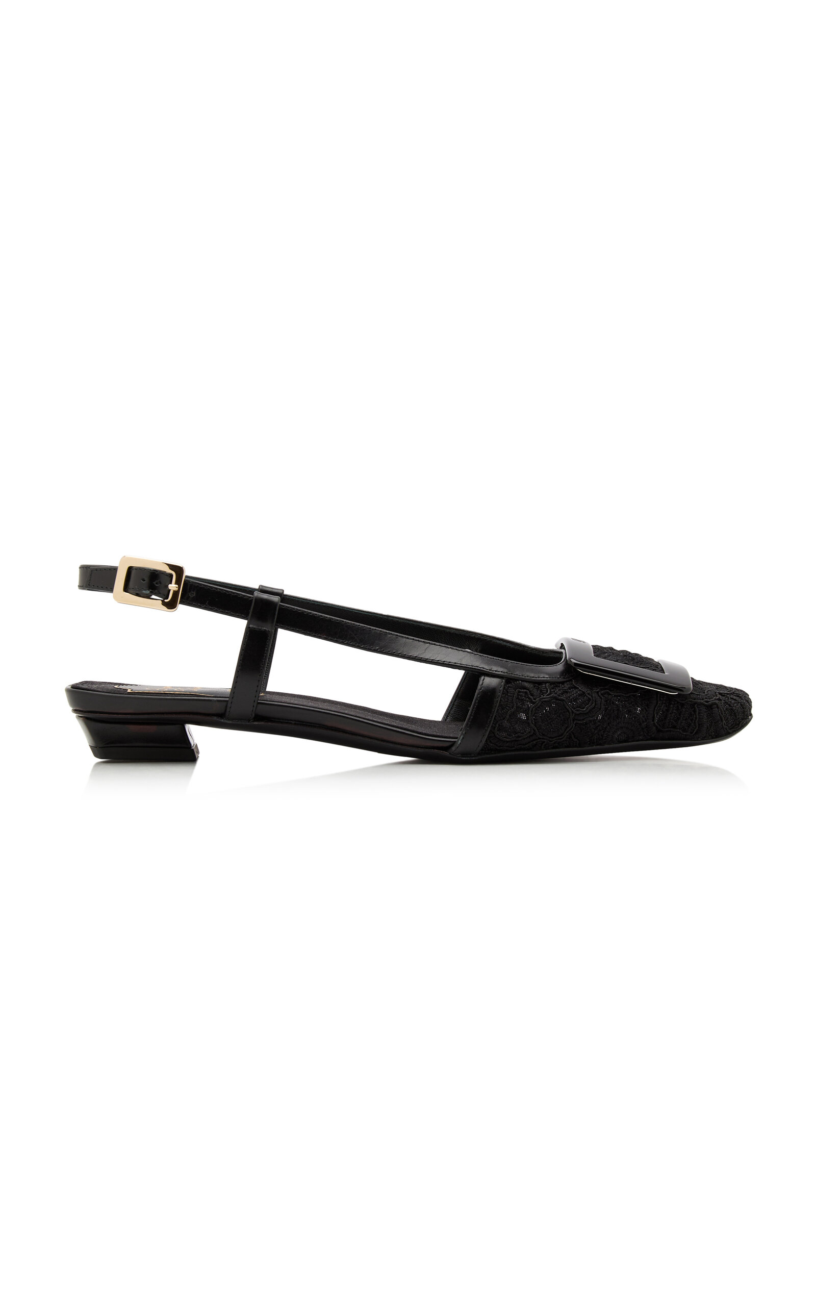 Roger Vivier Roger Vivier Belle Vivier Lace Slingback Pumps
