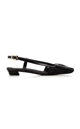 Roger Vivier Roger Vivier Belle Vivier Lace Slingback Pumps