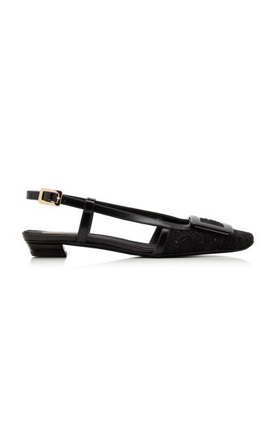 Roger Vivier Roger Vivier Belle Vivier Lace Slingback Pumps