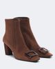 Roger Vivier Roger Vivier Belle Vivier suede ankle boots - 1