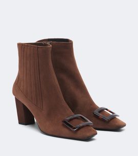 Roger Vivier Roger Vivier Belle Vivier suede ankle boots