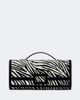 Roger Vivier Roger Vivier Belle Vivier zebra-print calf hair clutch - 1