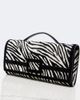 Roger Vivier Roger Vivier Belle Vivier zebra-print calf hair clutch - 6