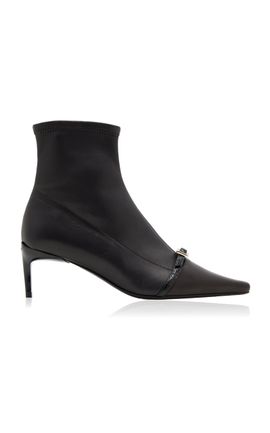 Roger Vivier Roger Vivier Buckled Leather Ankle Boots