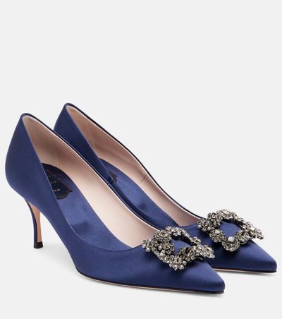 Roger Vivier Roger Vivier Efflorescence 65 embellished satin pumps