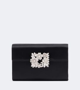 Roger Vivier Roger Vivier Efflorescence Mini embellished satin clutch