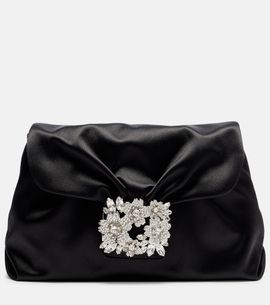 Roger Vivier Roger Vivier Efflorescence Mini satin clutch