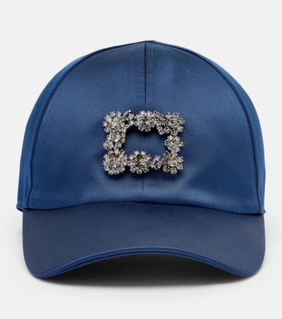 Roger Vivier Roger Vivier Efflorescence satin baseball cap