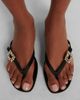 Roger Vivier Roger Vivier Embellished satin thong sandals - 2