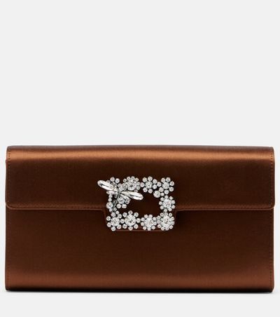Roger Vivier Roger Vivier Embellished Small satin clutch